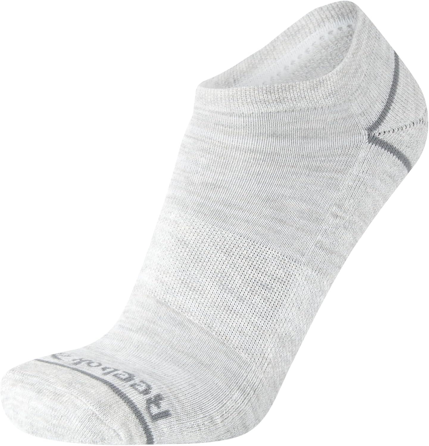 imageReebok Mens Low Cut Socks  12 Pack Performance Cushion Comfort No Show Socks  Breathable Athletic Socks for Men 6125Grey Assorted