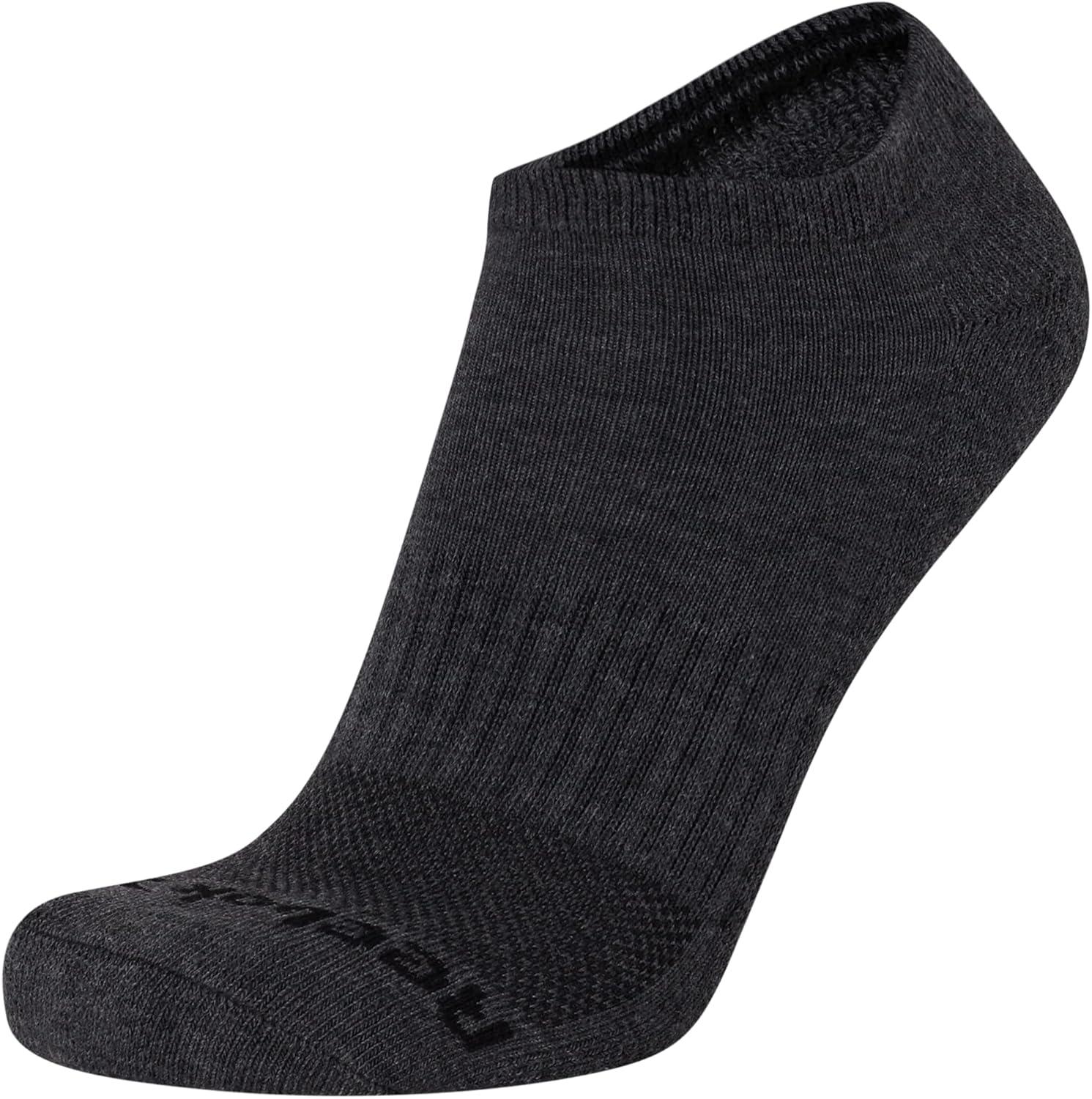 imageReebok Mens Low Cut Socks  12 Pack Performance Cushion Comfort No Show Socks  Breathable Athletic Socks for Men 6125GreyBlack