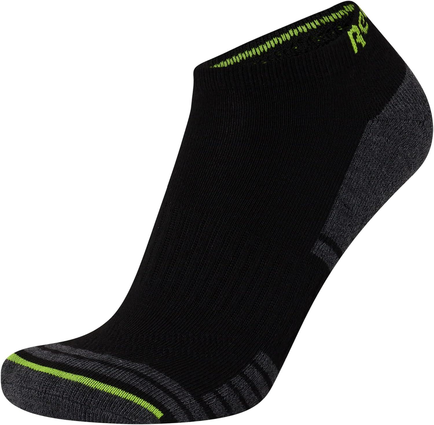 imageReebok Mens Low Cut Socks  12 Pack Performance Cushion Comfort No Show Socks  Breathable Athletic Socks for Men 6125GreyBlack Multi
