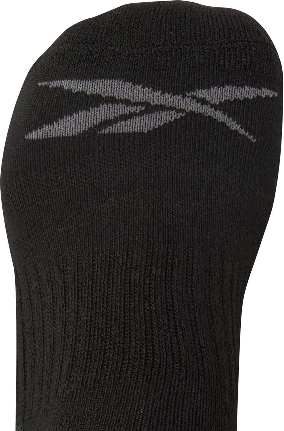 imageReebok Mens Low Cut Socks  12 Pack Performance Cushion Comfort No Show Socks  Breathable Athletic Socks for Men 6125Smoke GreyBlack