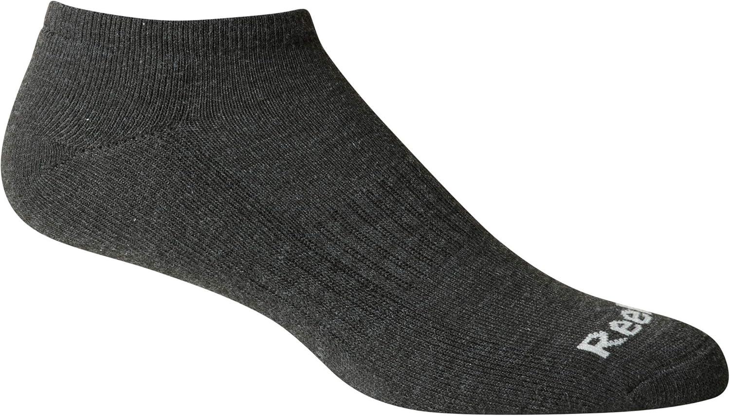 imageReebok Mens Low Cut Socks  12 Pack Performance Cushion Comfort No Show Socks  Breathable Athletic Socks for Men 6125Space Grey