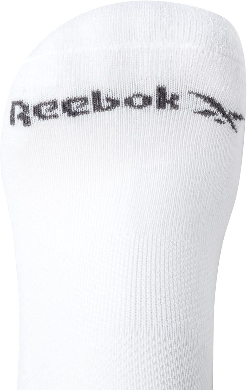 imageReebok Mens Low Cut Socks  12 Pack Performance Cushion Comfort No Show Socks  Breathable Athletic Socks for Men 6125White