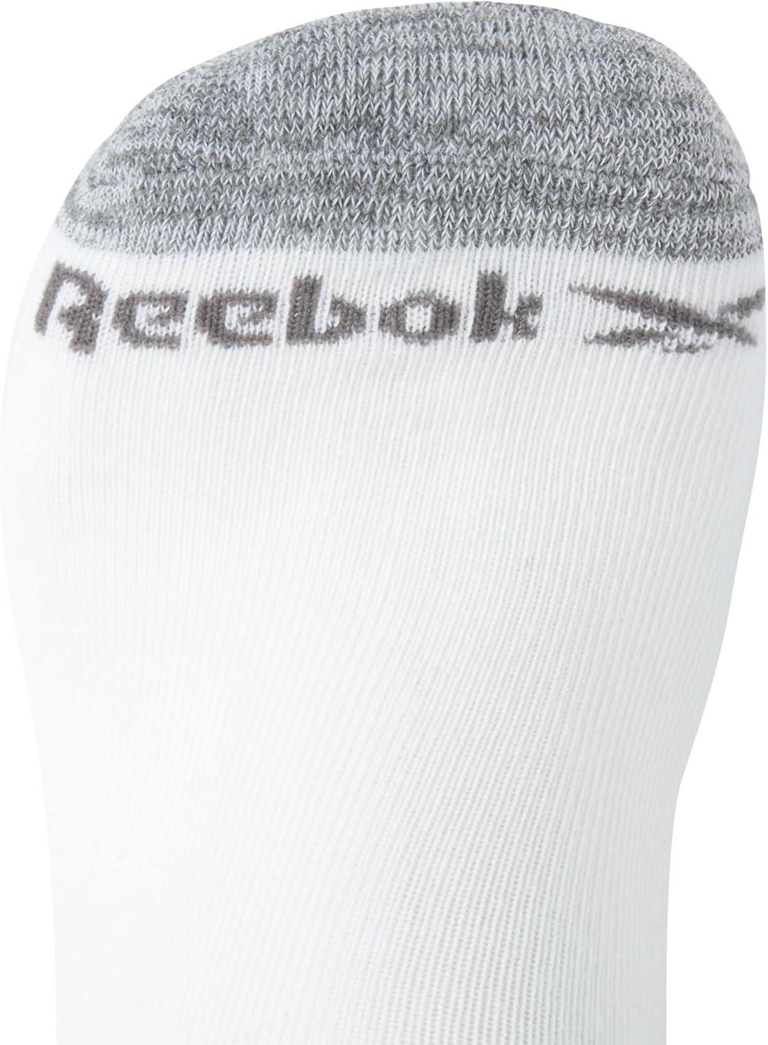 imageReebok Mens Low Cut Socks  12 Pack Performance Cushion Comfort No Show Socks  Breathable Athletic Socks for Men 6125White Assorted