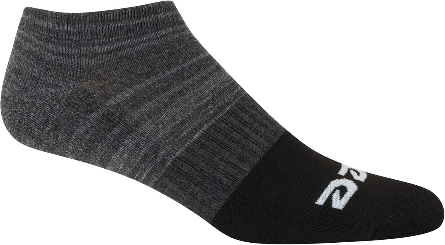 imageReebok Mens Low Cut Socks  12 Pack Performance Cushion Comfort No Show Socks  Breathable Athletic Socks for Men 6125White Assortment