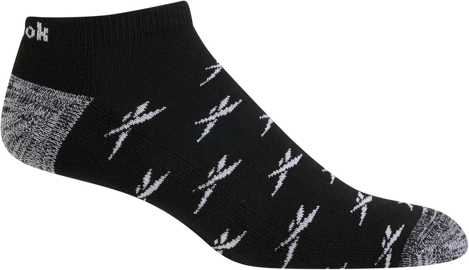 imageReebok Mens Low Cut Socks  12 Pack Performance Cushion Comfort No Show Socks  Breathable Athletic Socks for Men 6125WhiteGrey Assorted
