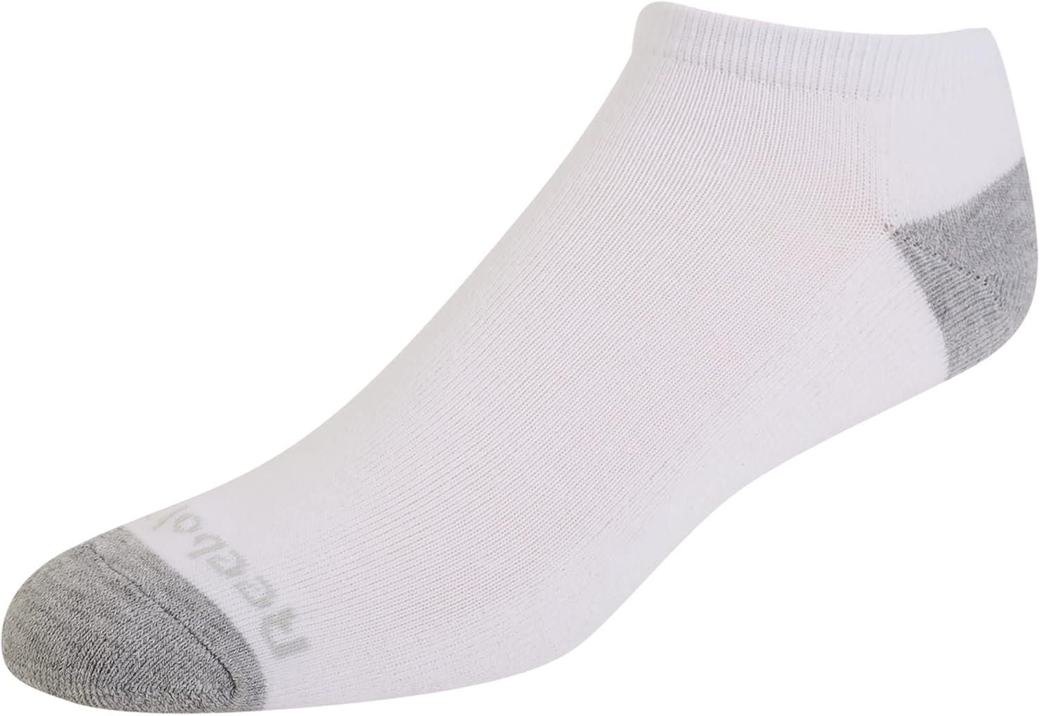 imageReebok Mens Low Cut Socks  12 Pack Performance Cushion Comfort No Show Socks  Breathable Athletic Socks for Men 6125WhiteGrey Assorted