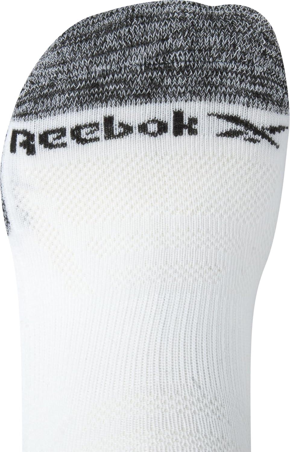 imageReebok Mens Low Cut Socks  6 Pack Basic Cushion Low Cut No Show Socks for Men  Mens Athletic Socks Size 6125BlackWhiteGrey