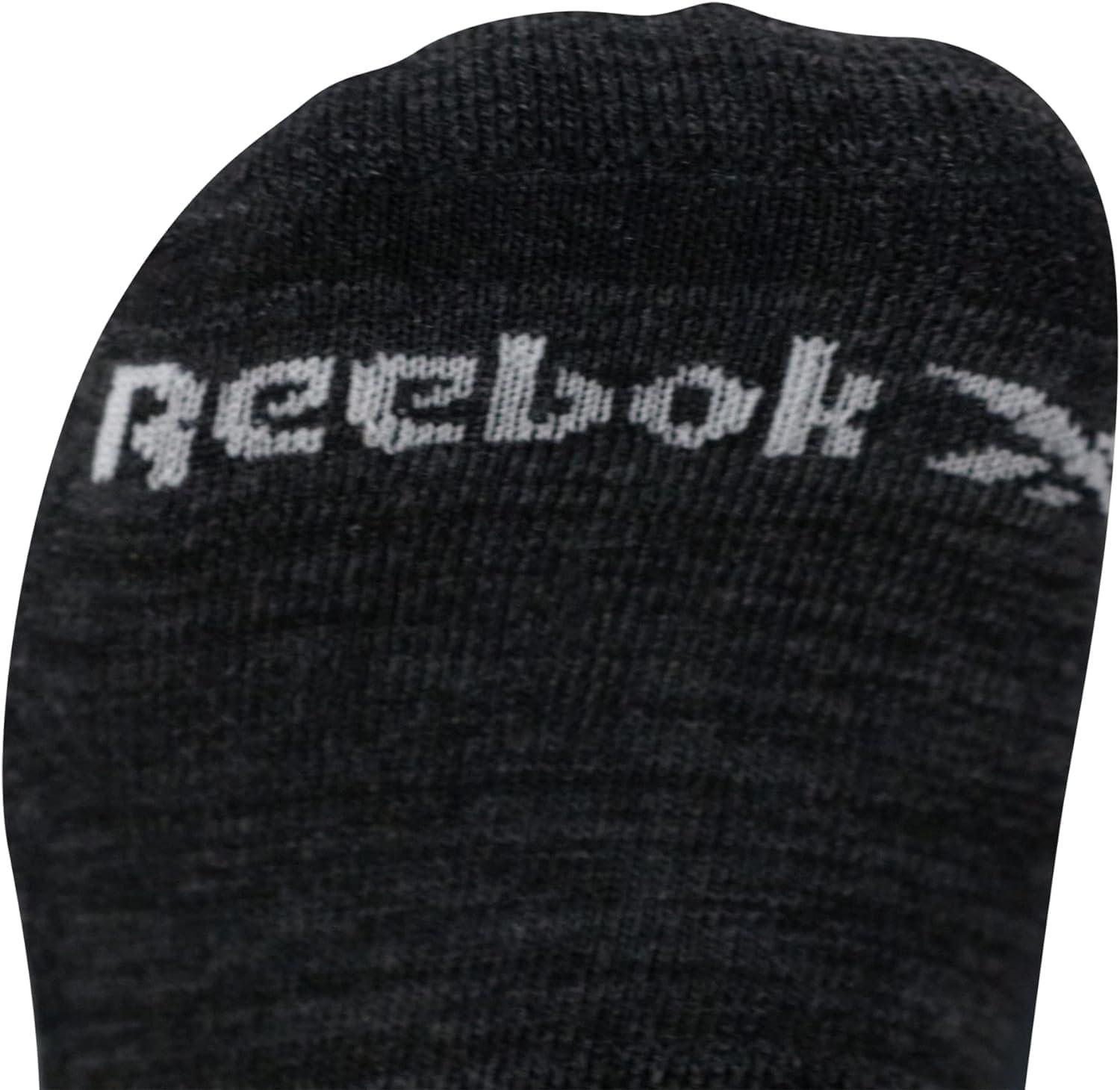 imageReebok Mens Low Cut Socks  6 Pack Basic Cushioned No Show Athletic Socks for Men Size 6125All Black