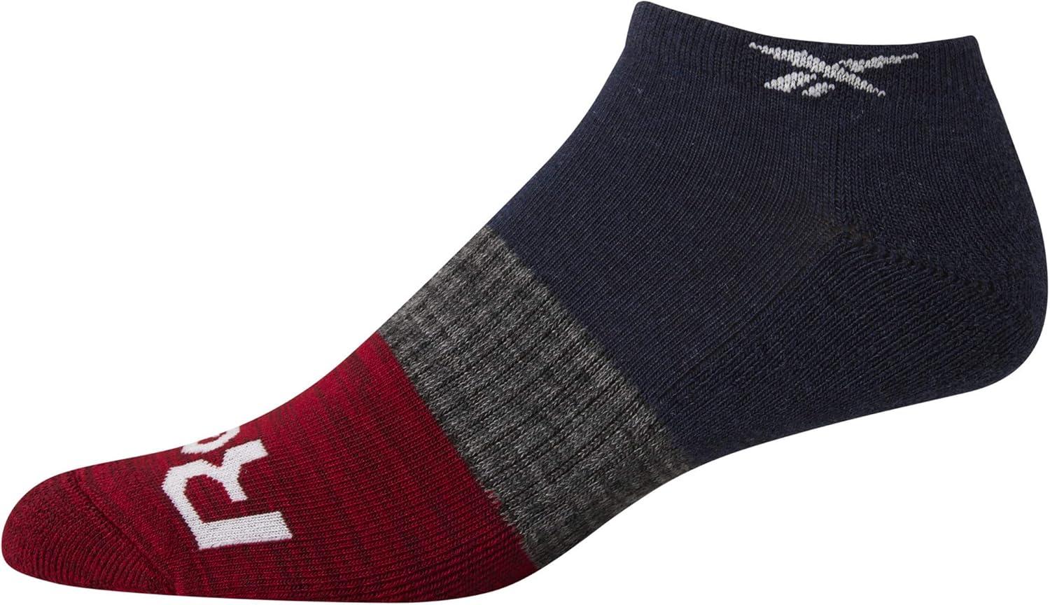 imageReebok Mens Low Cut Socks  6 Pack Basic Cushioned No Show Athletic Socks for Men Size 6125Navy
