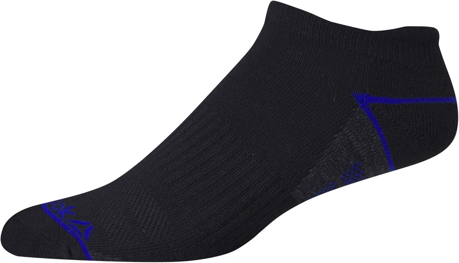 imageReebok Mens Low Cut Socks  6 Pack Basic Cushioned No Show Athletic Socks for Men Size 6125NavyGrey