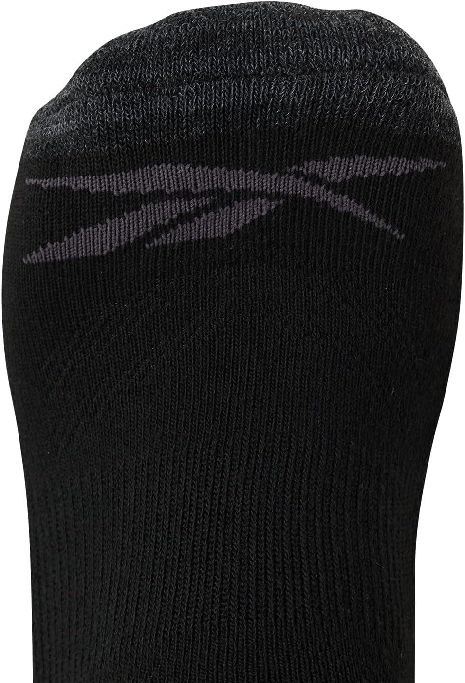 imageReebok Mens Low Cut Socks  6 Pack Basic Cushioned No Show Athletic Socks for Men Size 6125Pure Black Logo