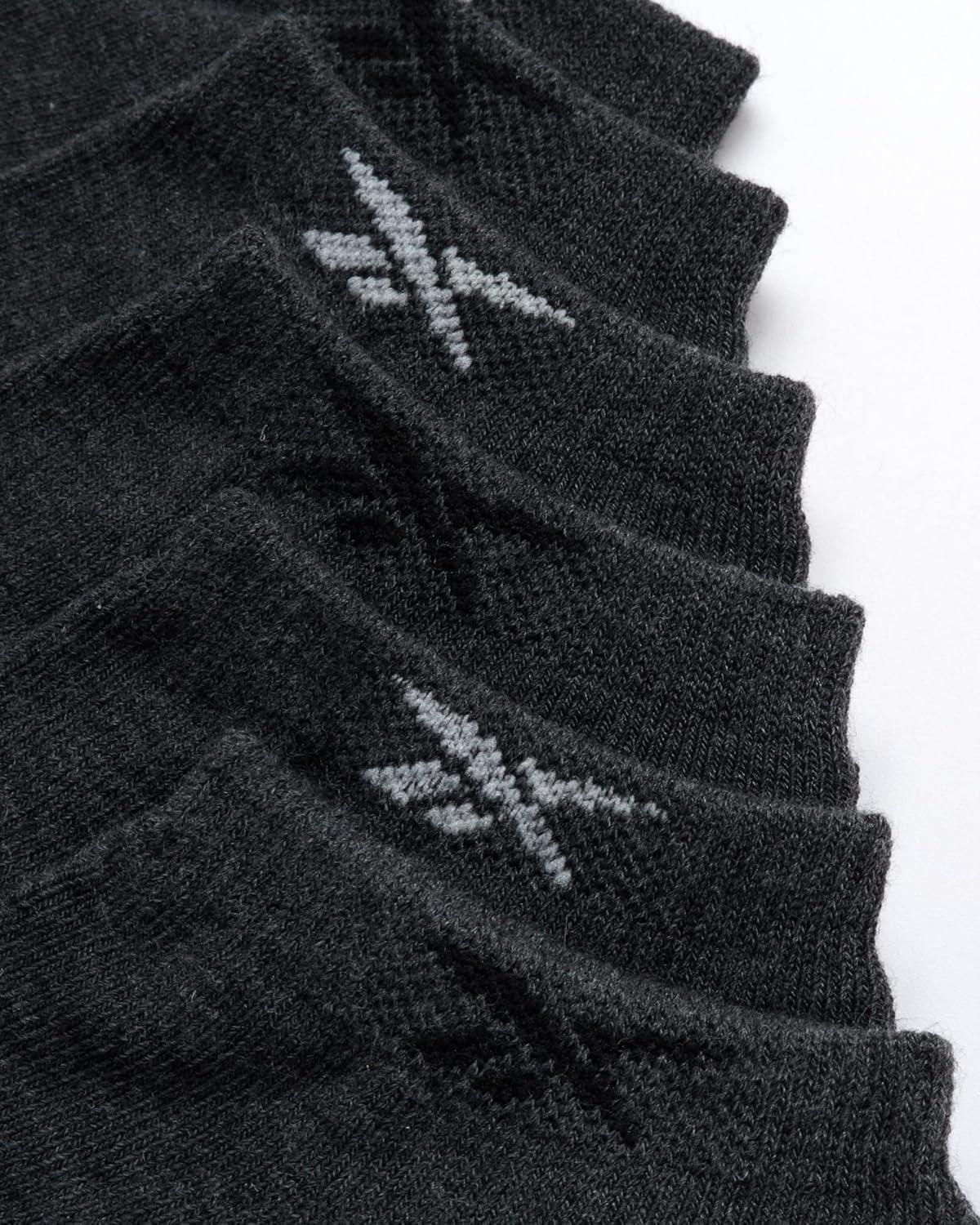imageReebok Mens Low Cut Socks  6 Pack Basic Cushioned No Show Athletic Socks for Men Size 6125Stone Grey