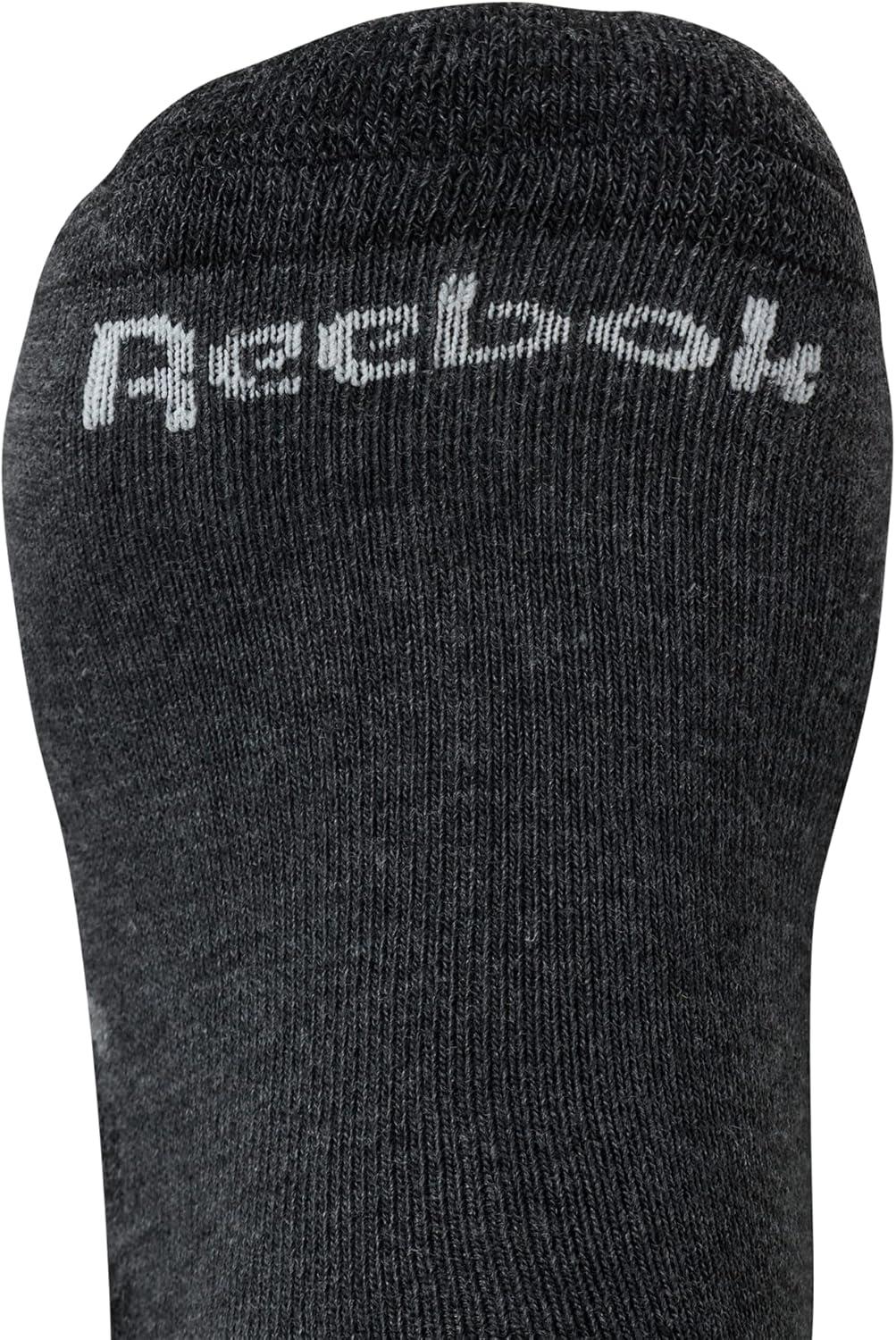 imageReebok Mens Low Cut Socks  6 Pack Basic Cushioned No Show Athletic Socks for Men Size 6125Stone Grey