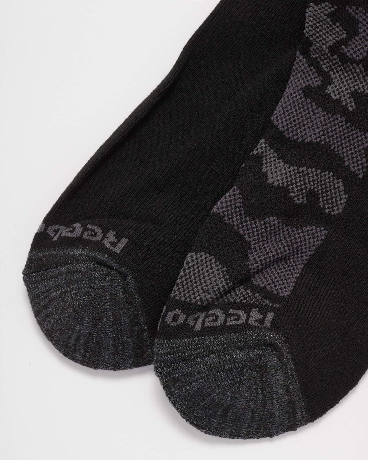 imageReebok Mens Low Cut Socks  6 Pack Basic Cushioned No Show Athletic Socks for Men Size 6125True Black Camo