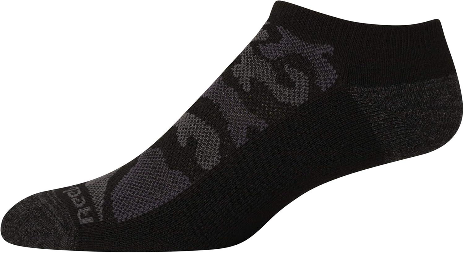 imageReebok Mens Low Cut Socks  6 Pack Basic Cushioned No Show Athletic Socks for Men Size 6125True Black Camo
