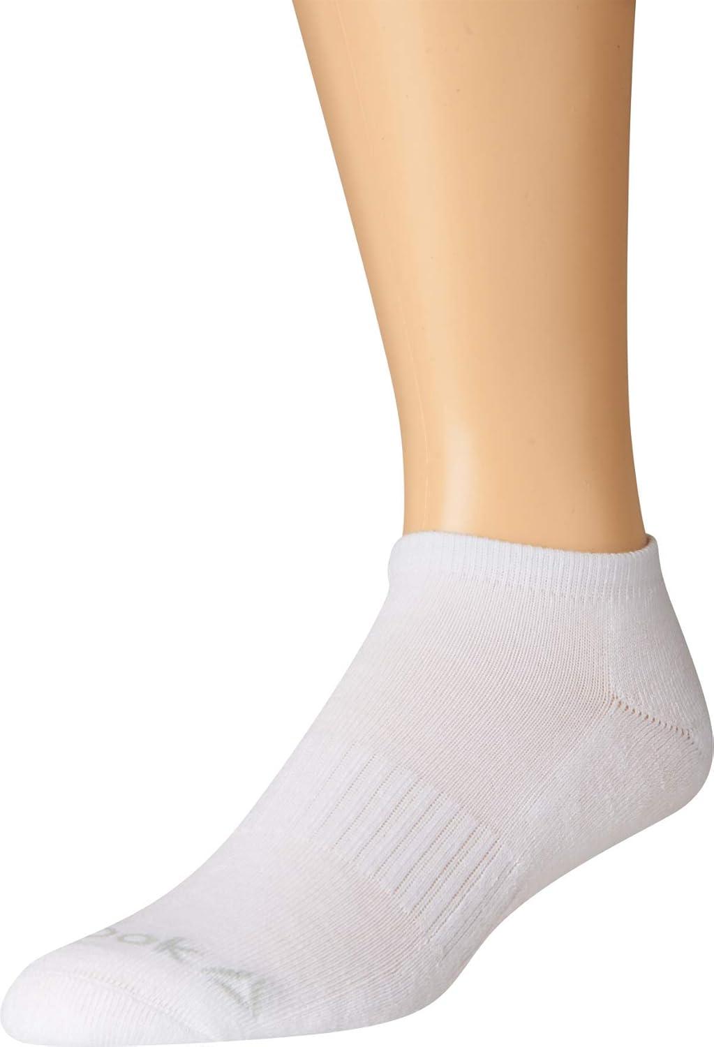 imageReebok Mens Low Cut Socks  6 Pack Basic Cushioned No Show Athletic Socks for Men Size 6125White 3