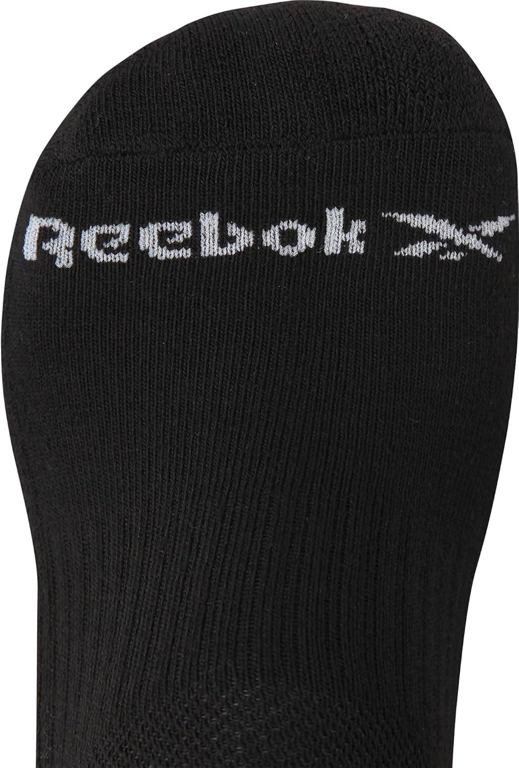 imageReebok Mens Low Cut Socks  8 Pack Stretch Performance Basic No Show  Flat Athletic Socks for Men Shoe Size 6125Grey Assorted