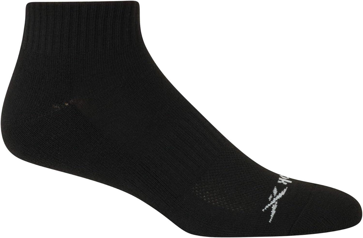 imageReebok Mens Quarter Socks  12 Pack Performance Comfort Athletic Socks  Breathable Ankle Socks for Men 6125All Black