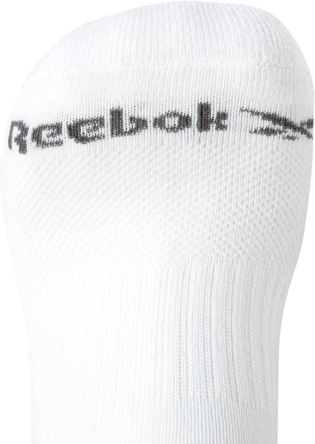 imageReebok Mens Quarter Socks  12 Pack Performance Comfort Athletic Socks  Breathable Ankle Socks for Men 6125All White