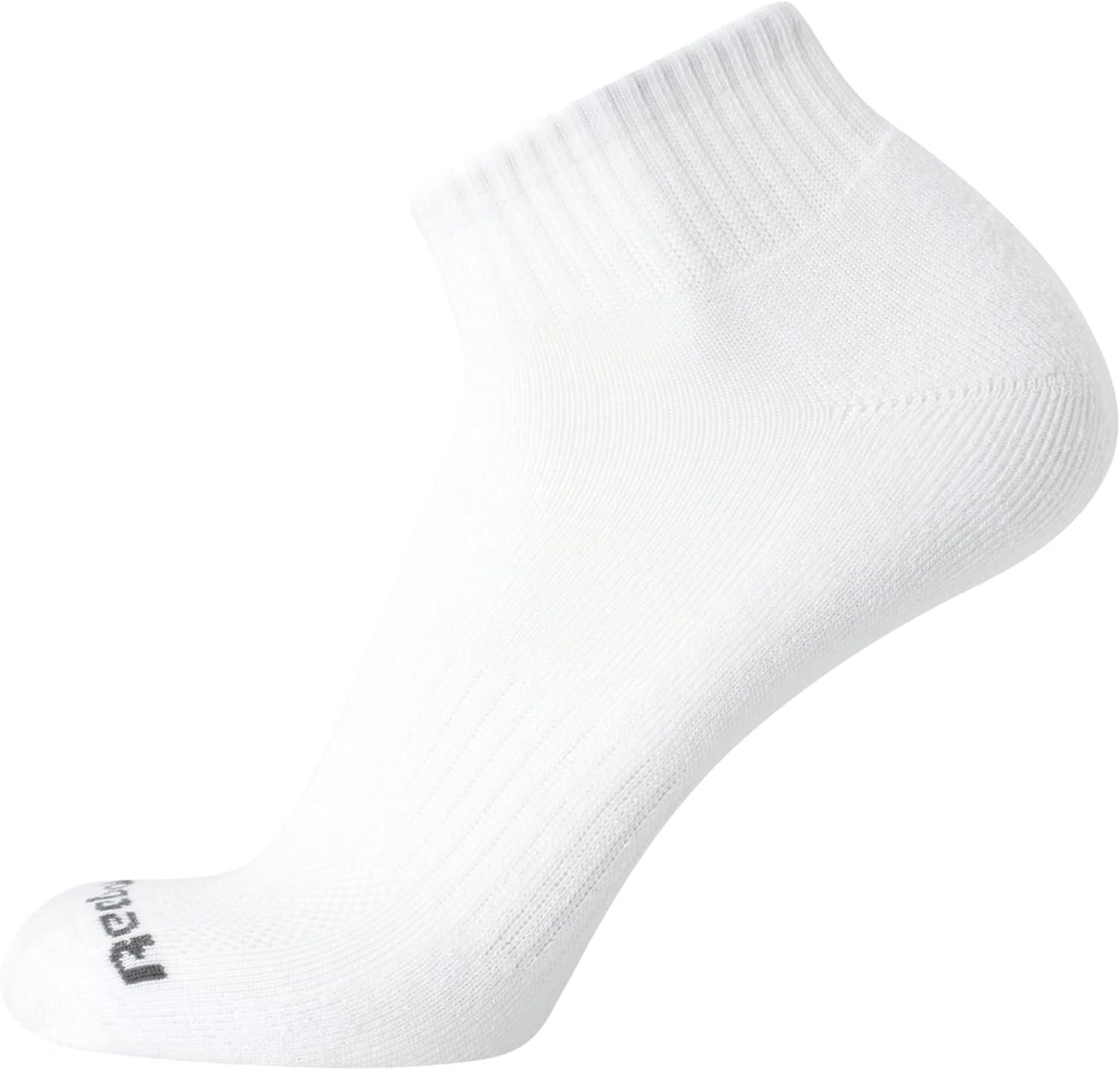 imageReebok Mens Quarter Socks  12 Pack Performance Comfort Athletic Socks  Breathable Ankle Socks for Men 6125All White