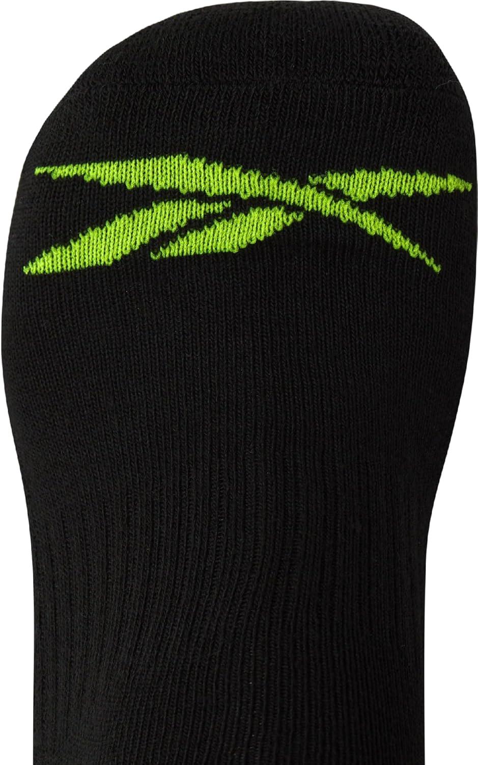 imageReebok Mens Quarter Socks  12 Pack Performance Comfort Athletic Socks  Breathable Ankle Socks for Men 6125Black Multi