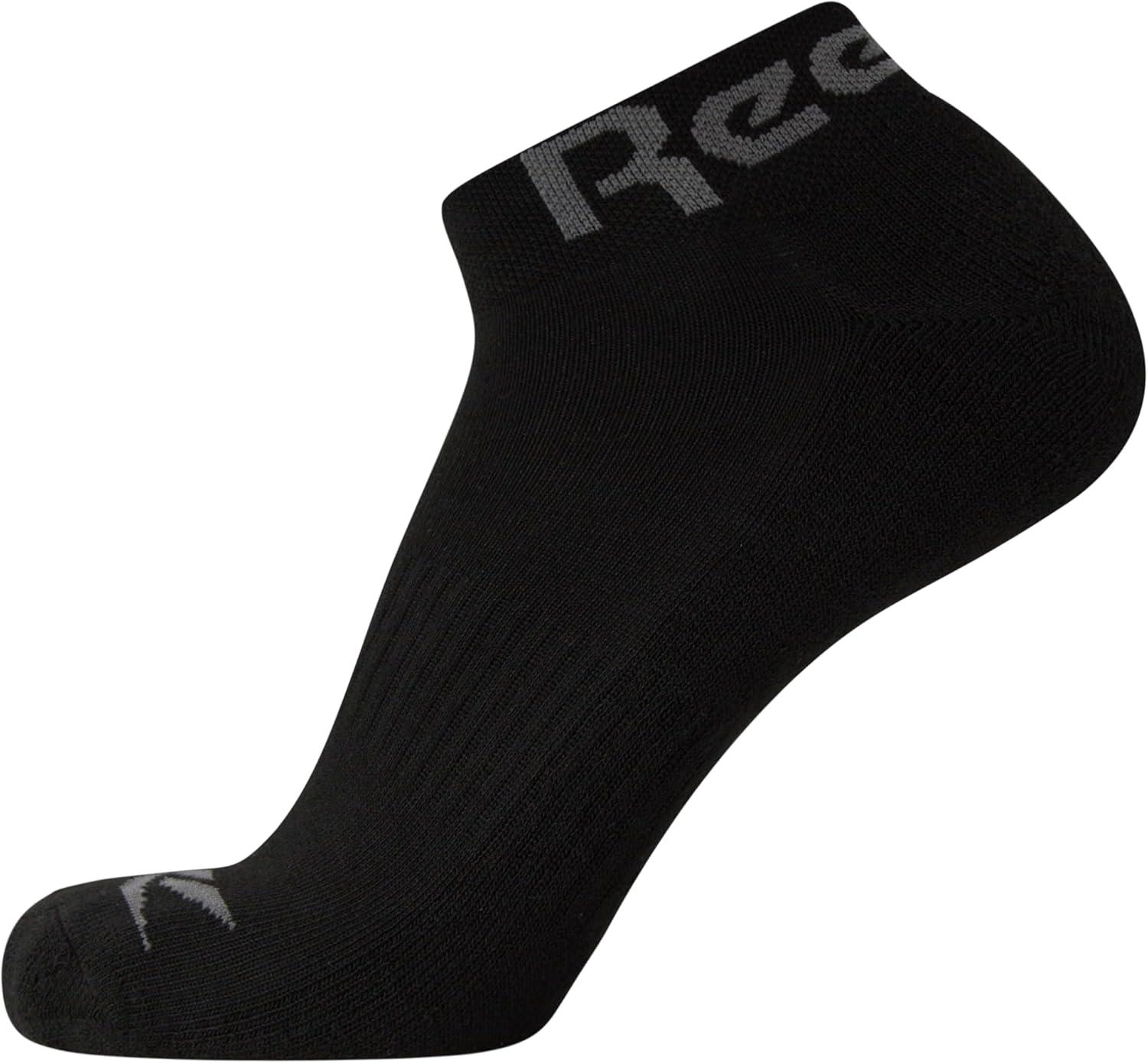 imageReebok Mens Quarter Socks  12 Pack Performance Comfort Athletic Socks  Breathable Ankle Socks for Men 6125Black Multi