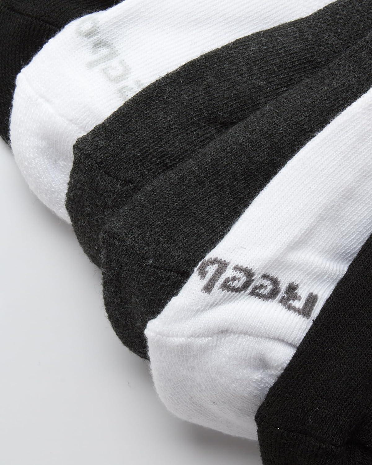 imageReebok Mens Quarter Socks  12 Pack Performance Comfort Athletic Socks  Breathable Ankle Socks for Men 6125Blackwhitegrey