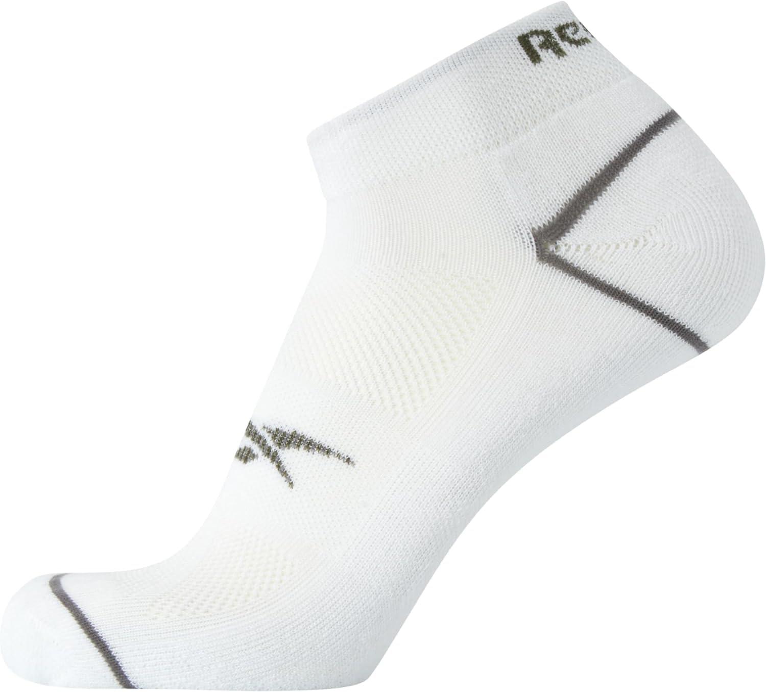 imageReebok Mens Quarter Socks  12 Pack Performance Comfort Athletic Socks  Breathable Ankle Socks for Men 6125Bright White