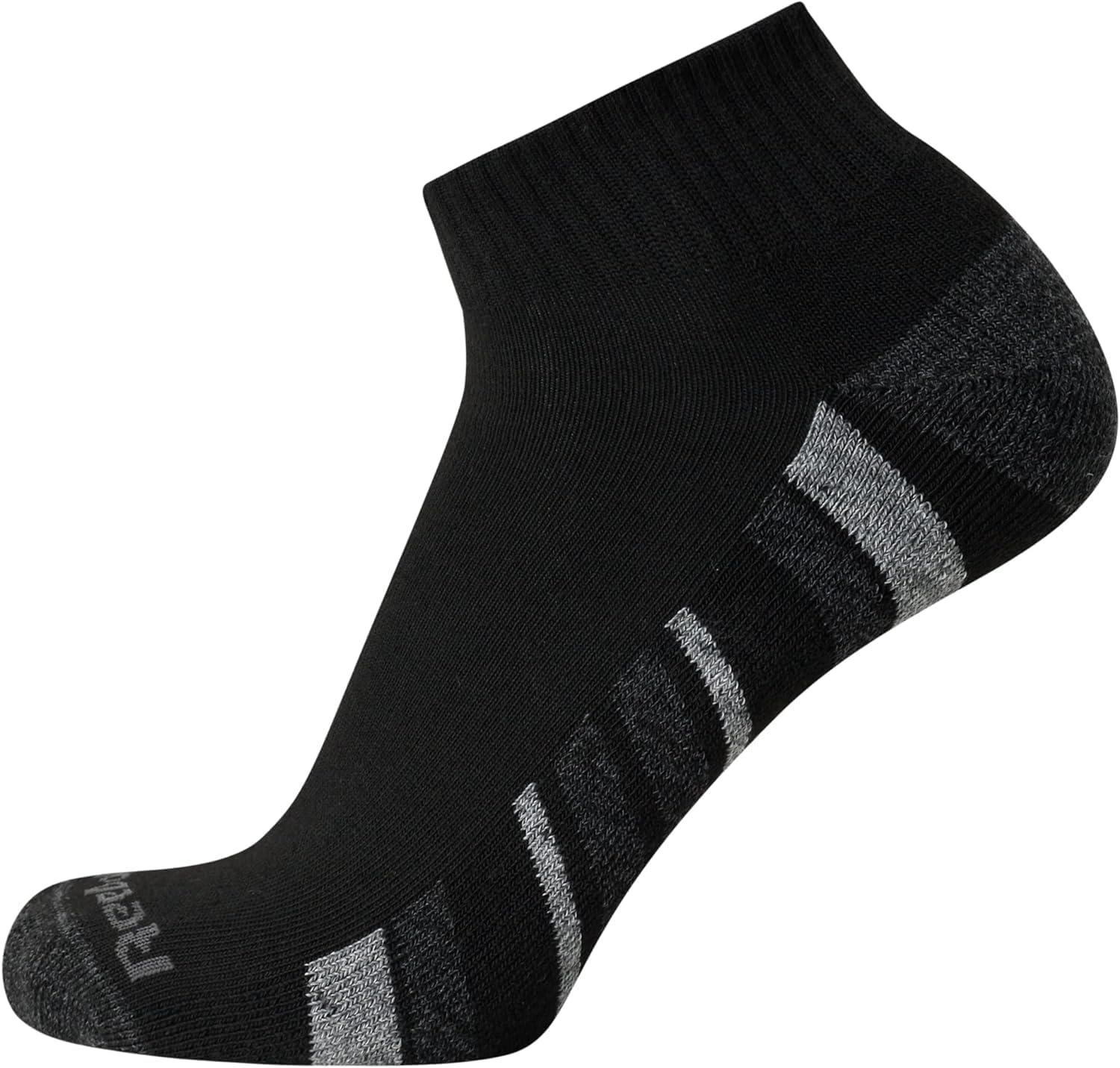 imageReebok Mens Quarter Socks  12 Pack Performance Comfort Athletic Socks  Breathable Ankle Socks for Men 6125Classic Black