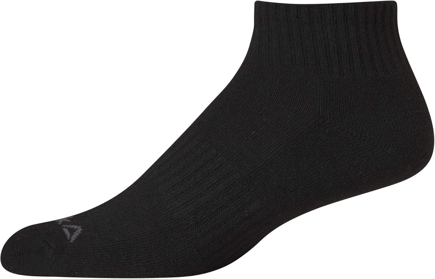 imageReebok Mens Quarter Socks  12 Pack Performance Comfort Athletic Socks  Breathable Ankle Socks for Men 6125Midnight Black