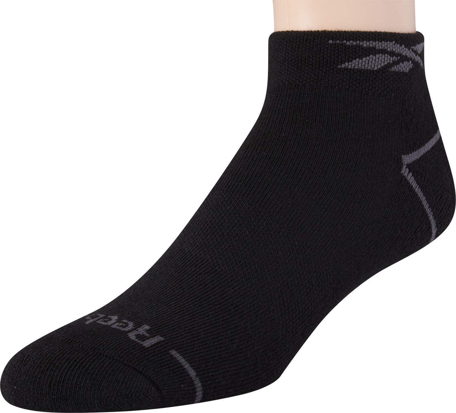 imageReebok Mens Quarter Socks  12 Pack Performance Comfort Athletic Socks  Breathable Ankle Socks for Men 6125Pure Black