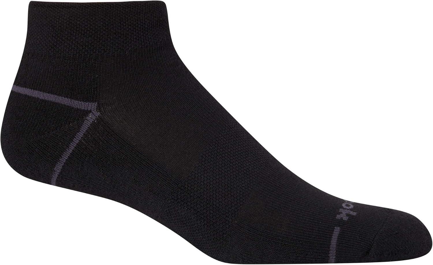 imageReebok Mens Quarter Socks  12 Pack Performance Comfort Athletic Socks  Breathable Ankle Socks for Men 6125Pure Black