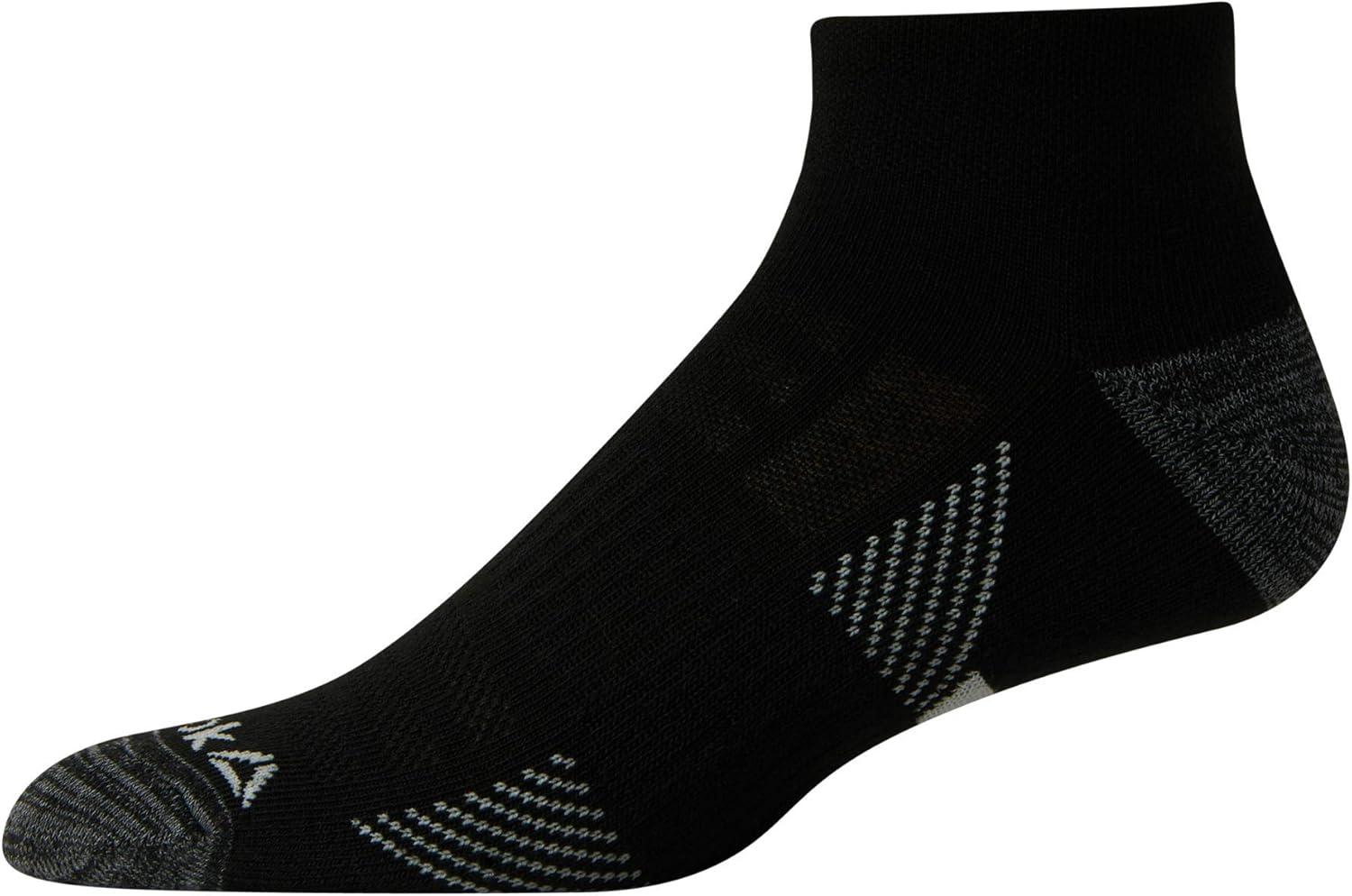 imageReebok Mens Quarter Socks  12 Pack Performance Comfort Athletic Socks  Breathable Ankle Socks for Men 6125Solid Black