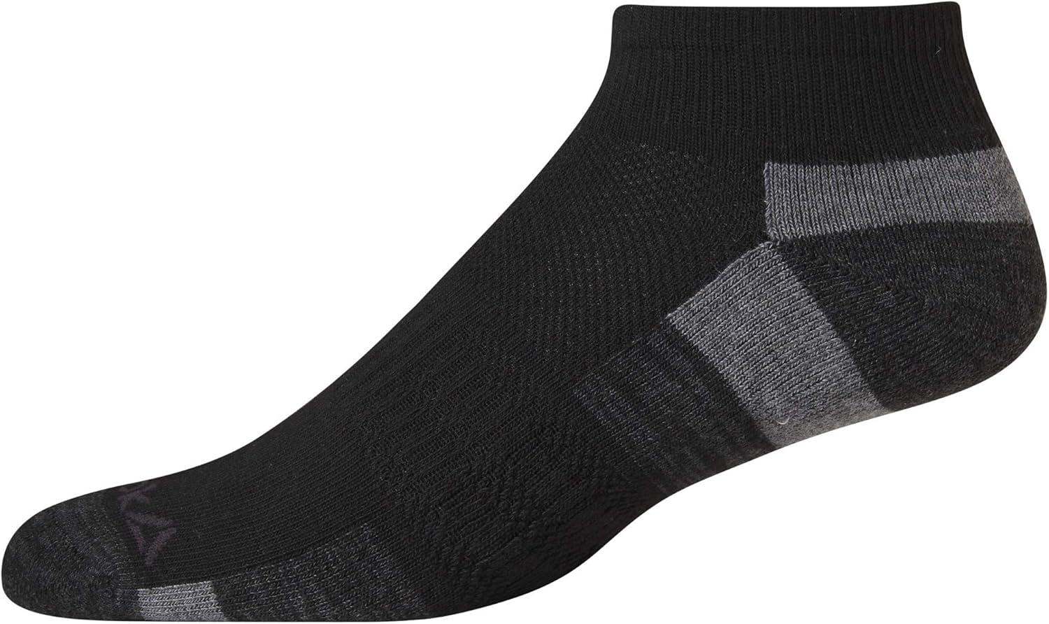 imageReebok Mens Quarter Socks  12 Pack Performance Comfort Athletic Socks  Breathable Ankle Socks for Men 6125Solid GreyBlack