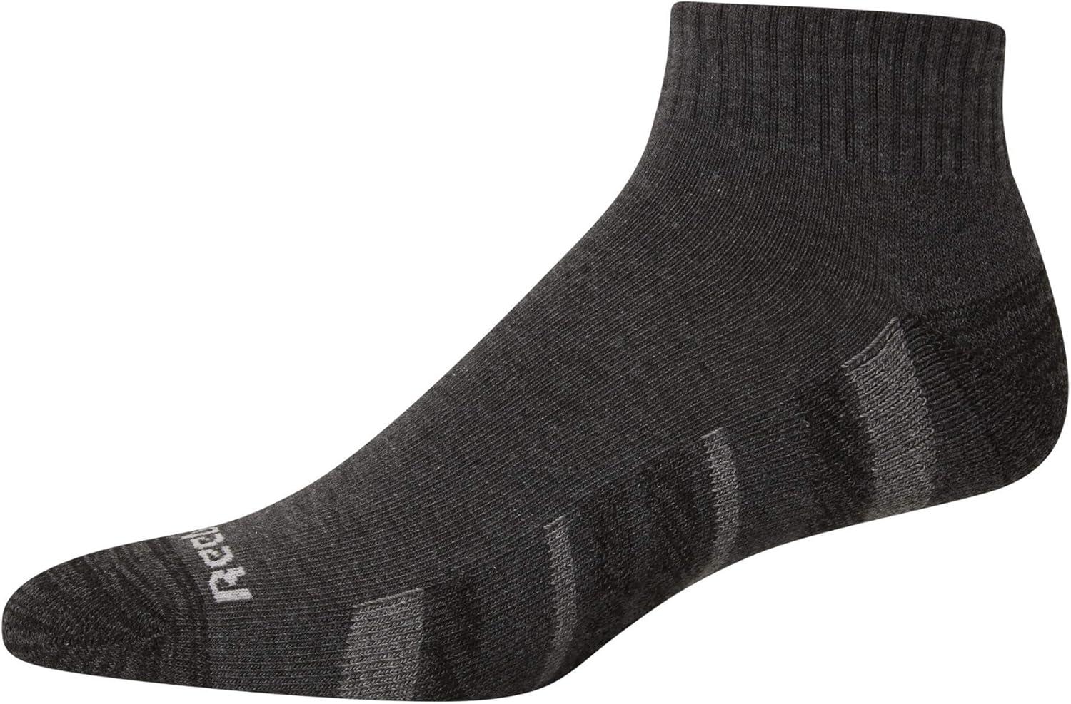 imageReebok Mens Quarter Socks  12 Pack Performance Comfort Athletic Socks  Breathable Ankle Socks for Men 6125Warm Grey