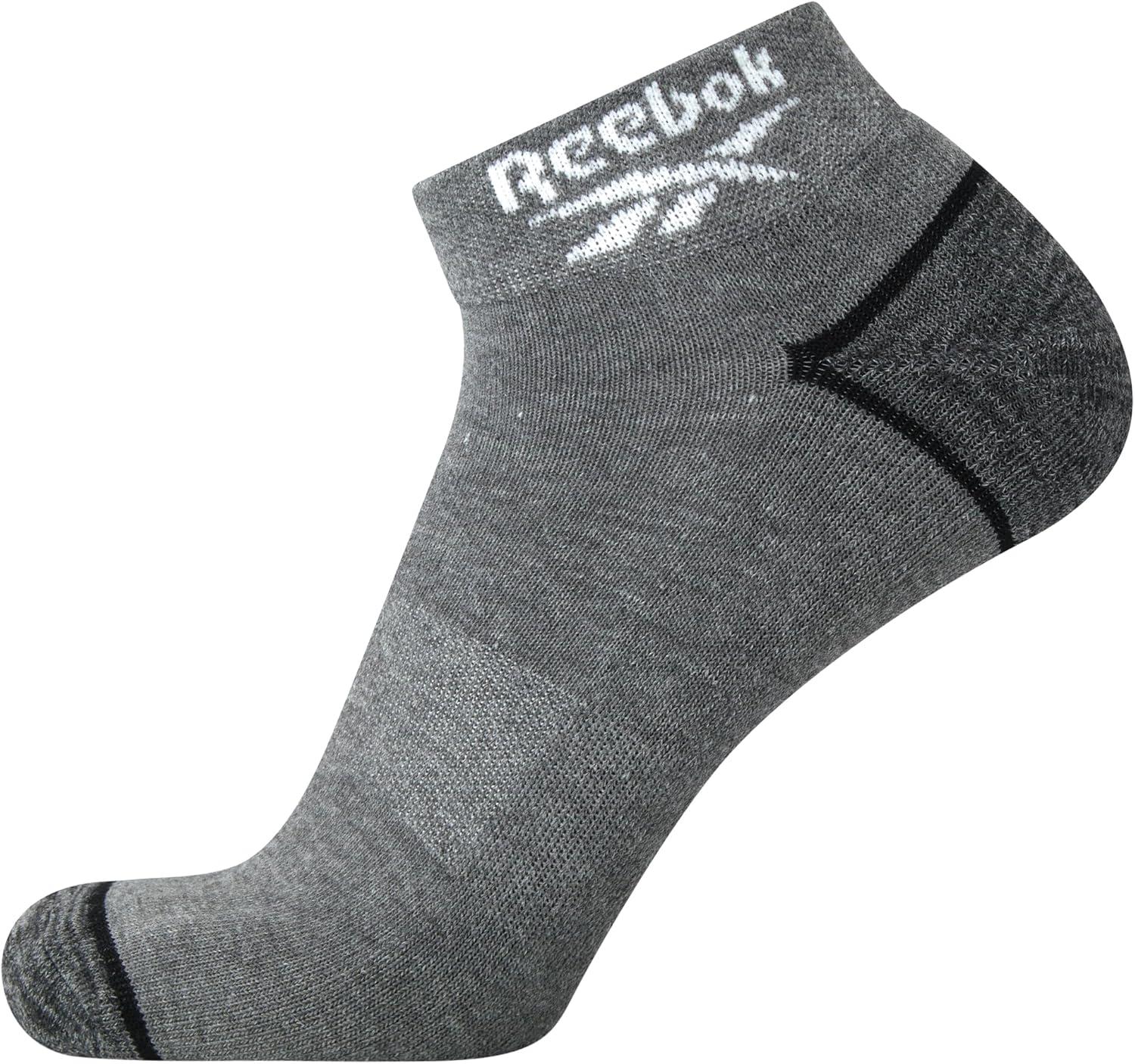 imageReebok Mens Quarter Socks  12 Pack Soft Performance Quarter Socks for Men  Breathable Mens Athletic Socks Size 6125BlackGreyWhite