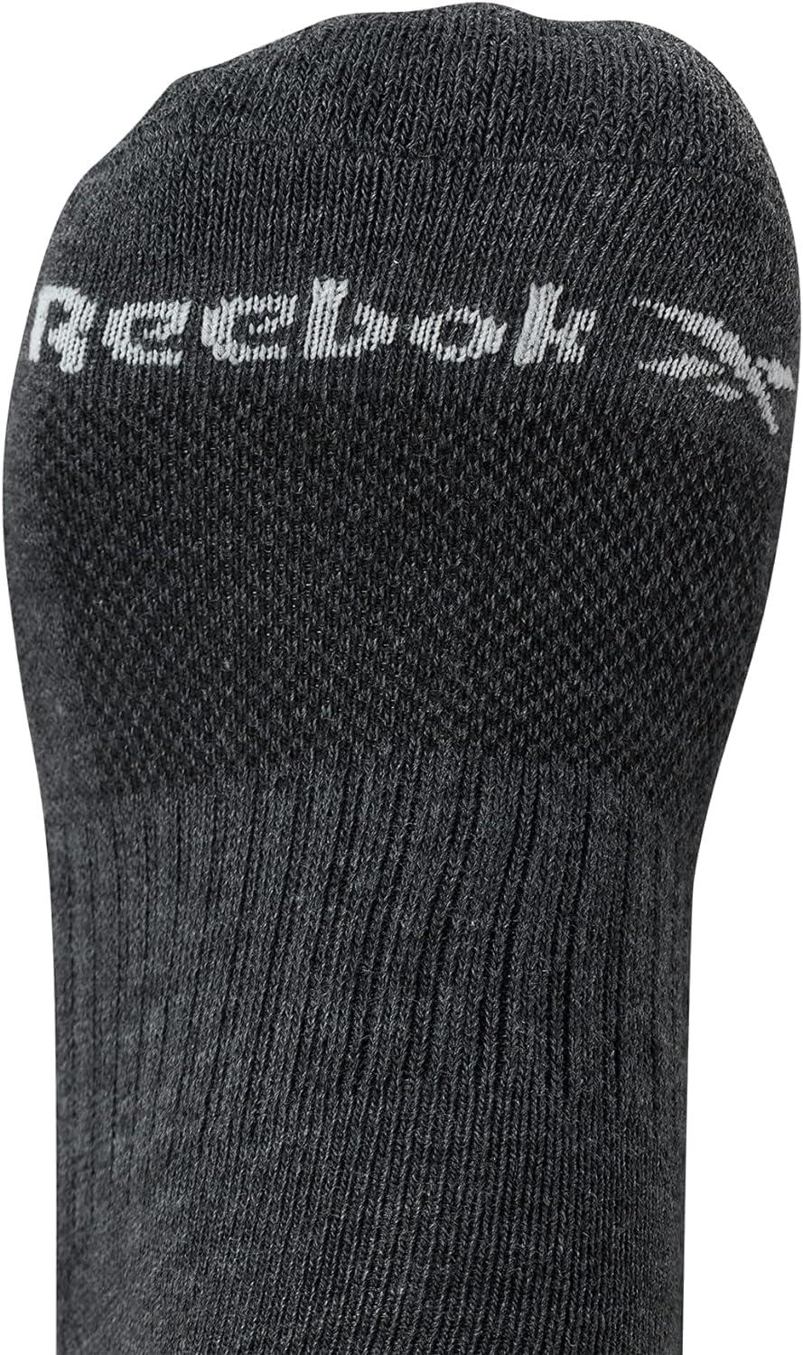 imageReebok Mens Quarter Socks  6 Pack Cushion Quarter Cut Ankle Socks for Men  Breathable Mens Athletic Socks Size 6125All Grey
