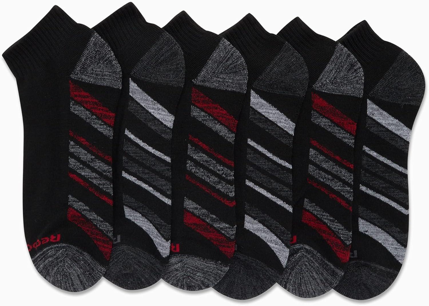 imageReebok Mens Quarter Socks  6 Pack Cushion Quarter Cut Ankle Socks for Men  Breathable Mens Athletic Socks Size 6125Classic Black