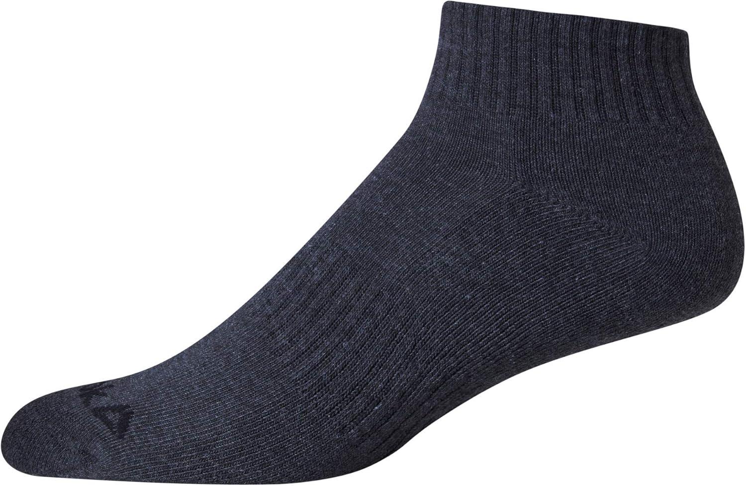 imageReebok Mens Quarter Socks  6 Pack Cushion Quarter Cut Ankle Socks for Men  Breathable Mens Athletic Socks Size 6125Slate GreyBlack