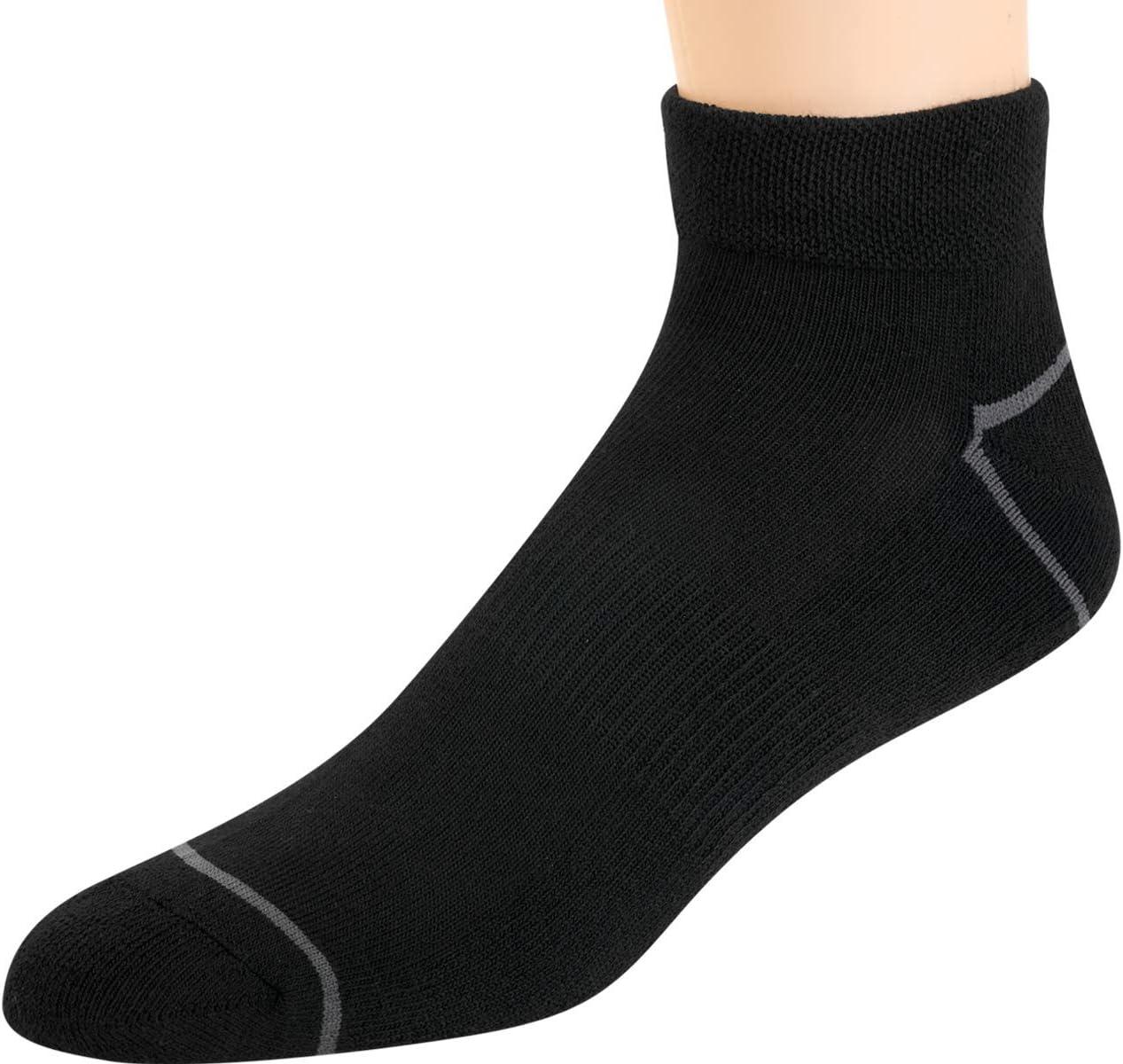 imageReebok Mens Quarter Socks  6 Pack Cushion Quarter Cut Ankle Socks for Men  Breathable Mens Athletic Socks Size 6125Solid Black