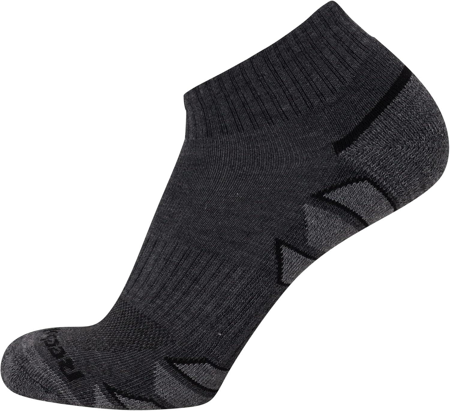 imageReebok Mens Quarter Socks  6 Pack Cushion Quarter Cut Ankle Socks for Men  Breathable Mens Athletic Socks Size 6125Solid Grey