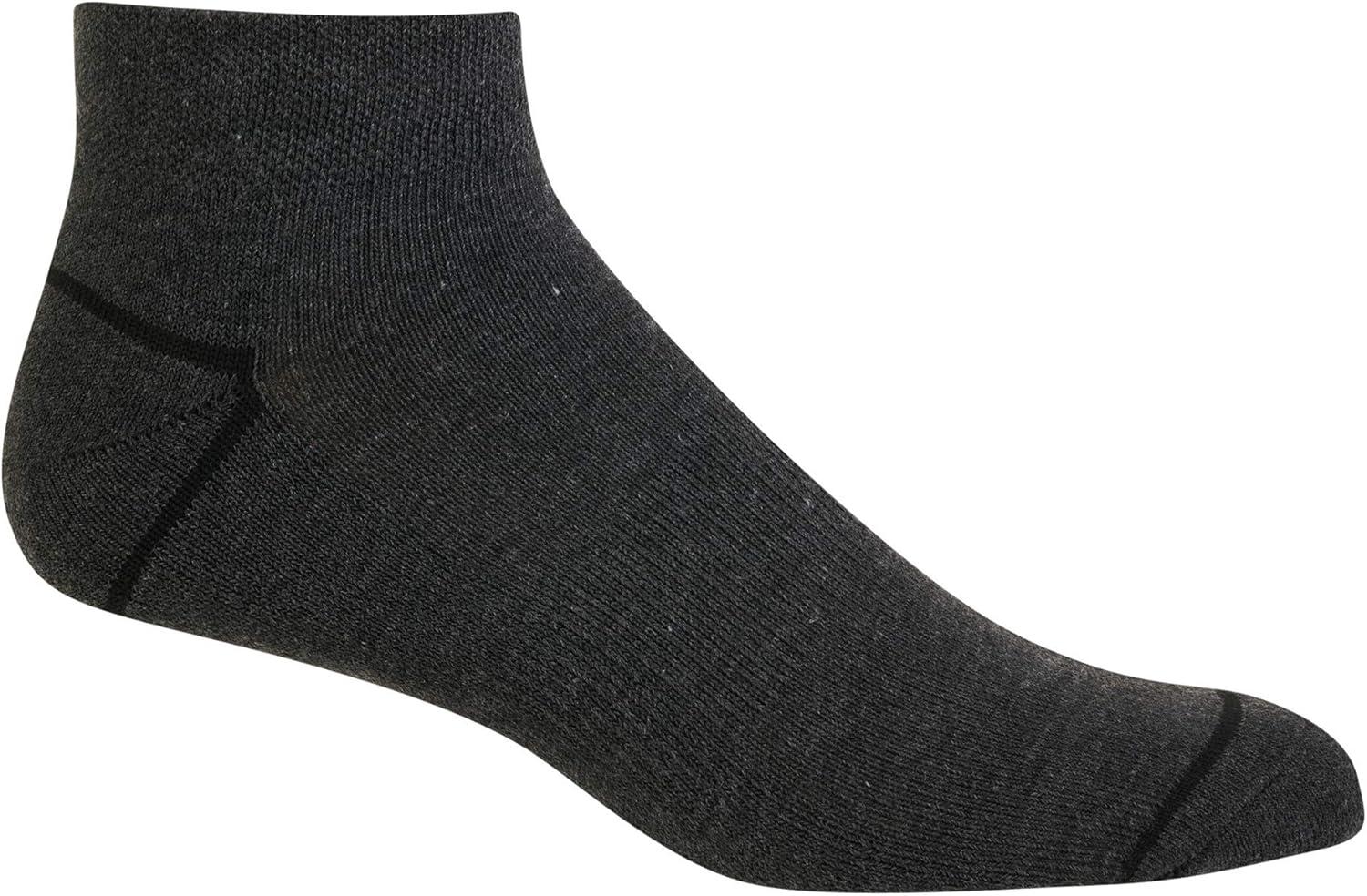 imageReebok Mens Quarter Socks  6 Pack Cushion Quarter Cut Ankle Socks for Men  Breathable Mens Athletic Socks Size 6125Stone Grey