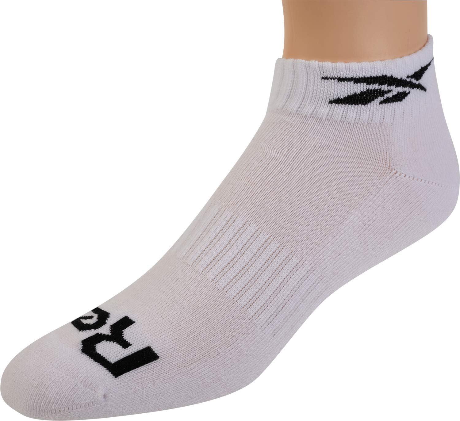 imageReebok Mens Quarter Socks  6 Pack Cushion Quarter Cut Ankle Socks for Men  Breathable Mens Athletic Socks Size 6125WhiteGreyBlack