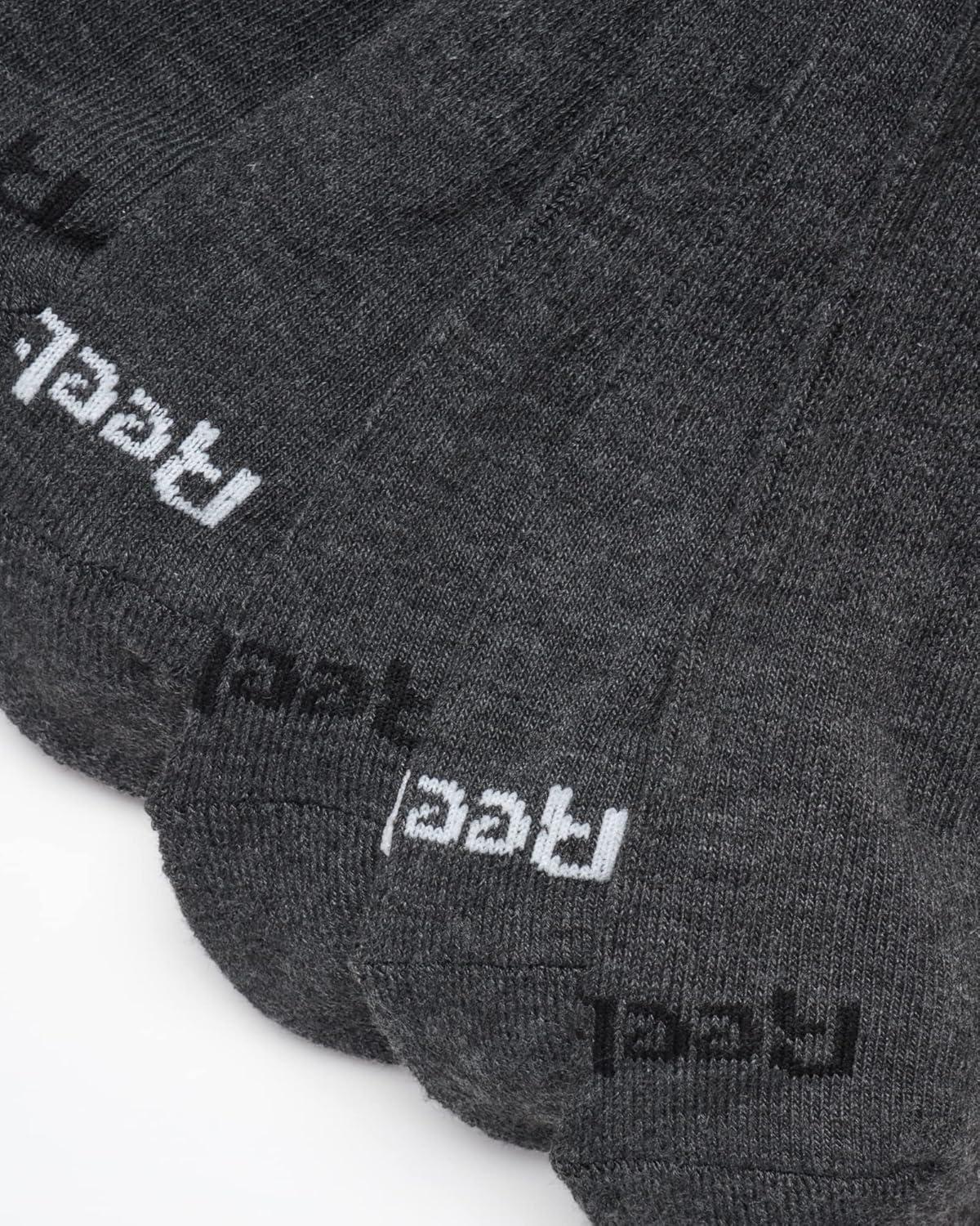 imageReebok Mens Quarter Socks  6 Pack Moisture Wicking Performance Stretch Athletic Ankle Socks for Men Sizes 6125Grey Logo