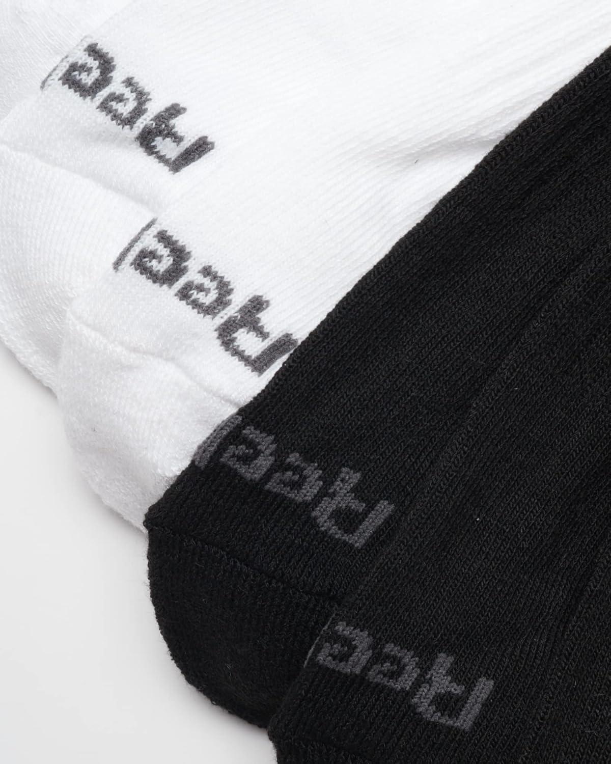 imageReebok Mens Quarter Socks  6 Pack Moisture Wicking Performance Stretch Athletic Ankle Socks for Men Sizes 6125WhiteBlack