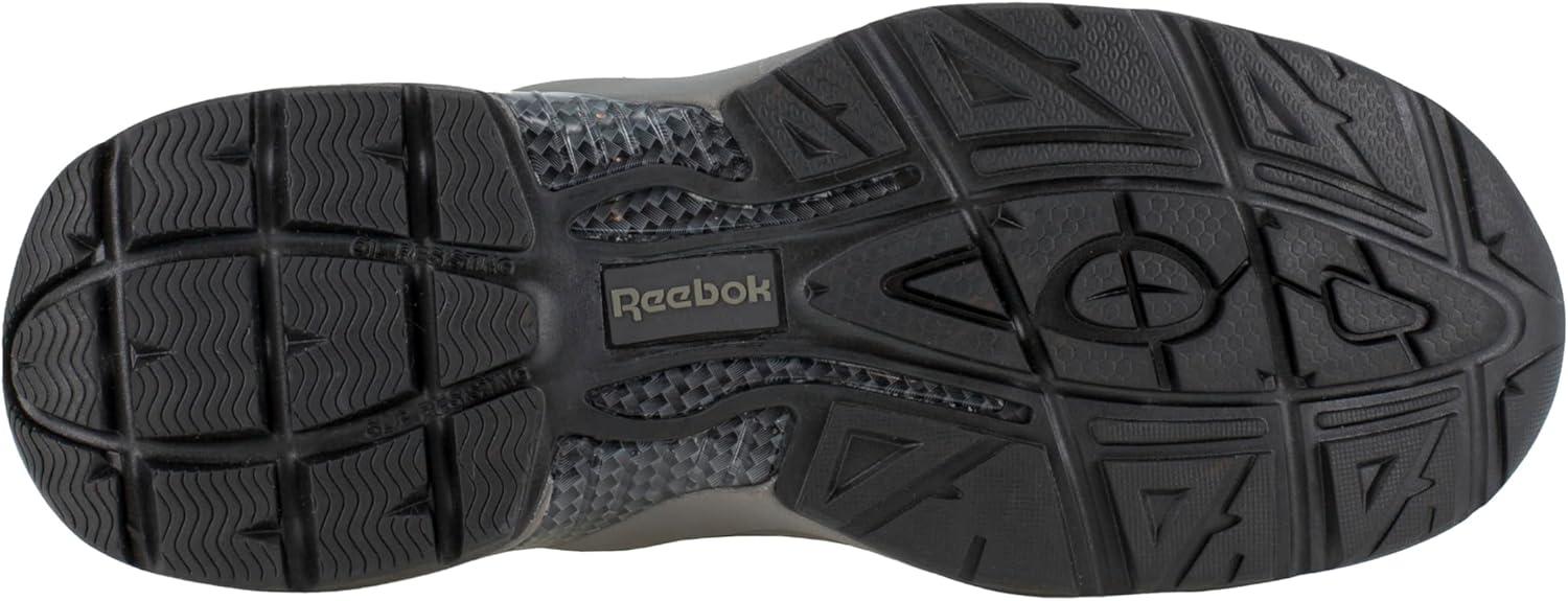 imageReebok Mens Rb1062 Beamer Safety Toe Athletic Work ShoesGreyBlackGrey
