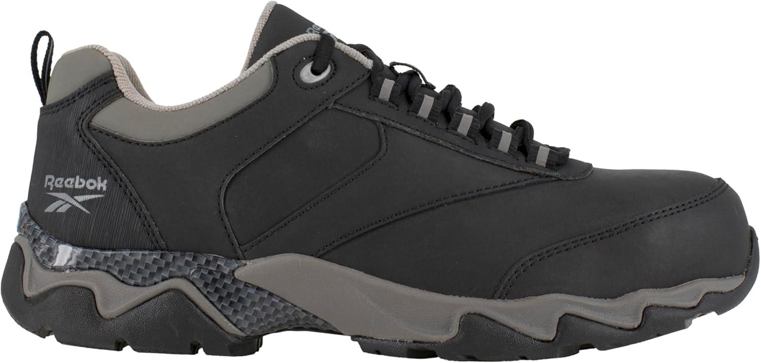 imageReebok Mens Rb1062 Beamer Safety Toe Athletic Work ShoesGreyBlackGrey