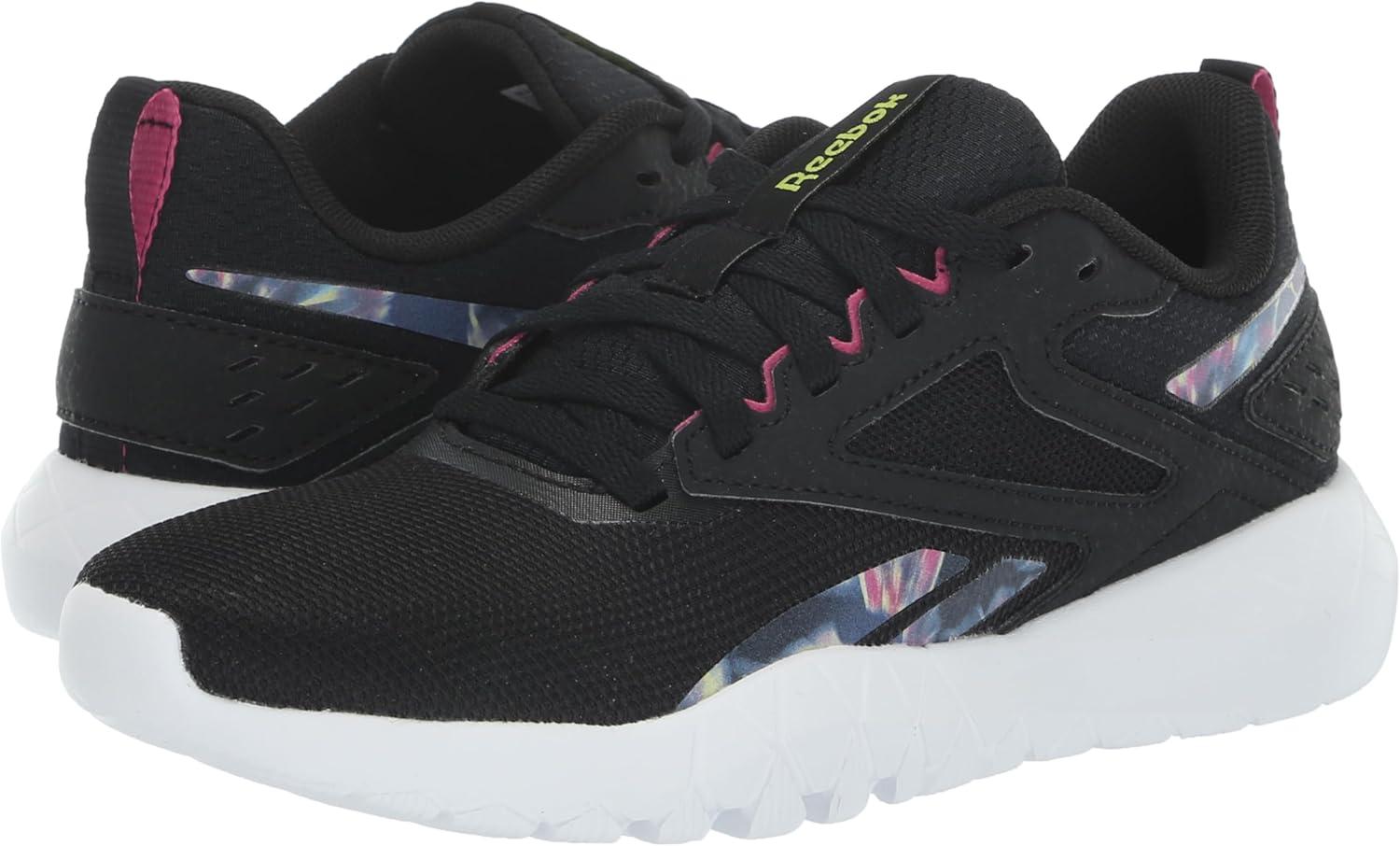 imageReebok Womens Flexagon Energy Tr 4 SneakerCore BlackAcid YellowSemi Proud Pink