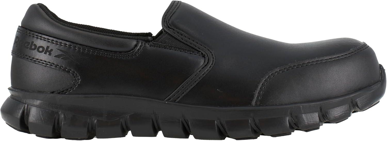 imageReebok Work Womens Sublite Cushion Comp Toe Athletic Work Sh Black  9 Medium