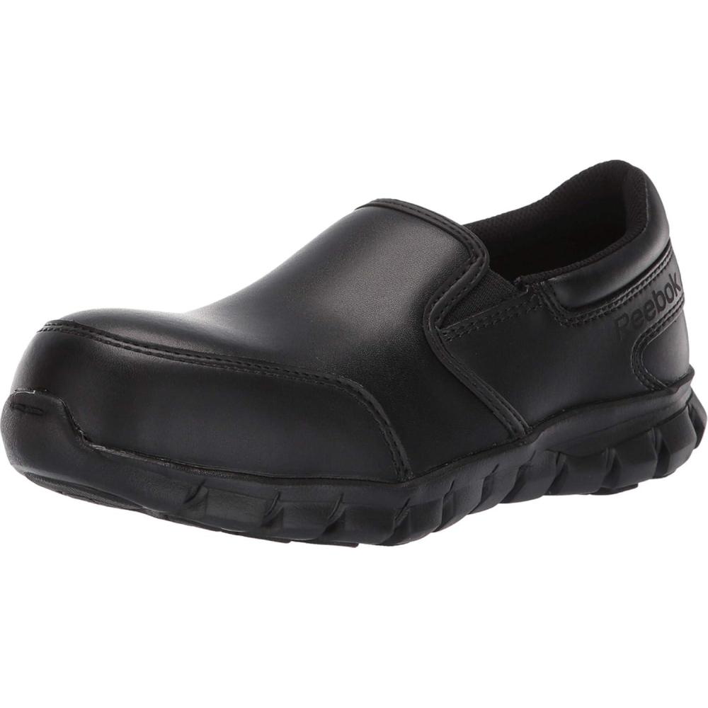 imageReebok Work Womens Sublite Cushion Comp Toe Athletic Work Sh Black  9 Medium